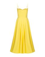 Strapless Sculptural Midi Dress - ST 0334 Yellow - Image 4