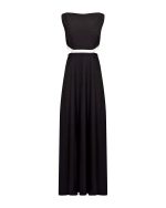 Cut - Out Waist Maxi Dress - ST 0335 Black - Image 2