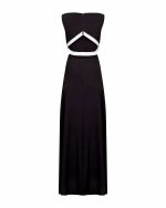 Cut - Out Waist Maxi Dress - ST 0335 Black - Image 3