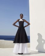 Halter - Neck Layered Maxi Dress - ST 0340 Black