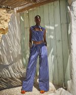 Wide - Leg Trousers - ST 0202 Dark Blue - Image 2