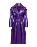 FW-001 | PURPLE GLOSS TRENCH COAT - Image 3