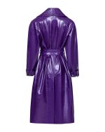 FW-001 | PURPLE GLOSS TRENCH COAT - Image 4