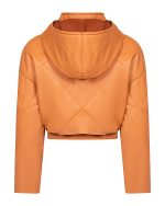 FW-003 | CARAMEL CROPPED HOODED JACKET - Image 3