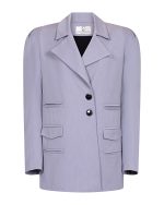 FW-020 | GREY OVERSIZED BLAZER WITH MULTIPLE POCKETS - Image 2