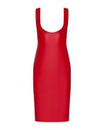 FW-025 | ECO-LEATHER MIDI DRESS - Image 2