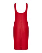 FW-025 | ECO-LEATHER MIDI DRESS - Image 3