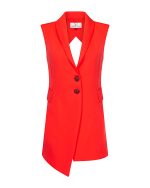 FW-033 | ASYMMETRIC TAILORED VEST WITH DOUBLE-BUTTON FASTENING AND GEOMETRIC BACK OPENING - Image 3