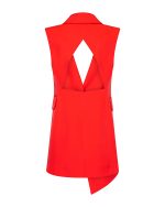 FW-033 | ASYMMETRIC TAILORED VEST WITH DOUBLE-BUTTON FASTENING AND GEOMETRIC BACK OPENING - Image 4