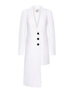 FW-034 | OFF-WHITE SUIT BLAZER WITH ASYMMETRIC PANEL - Image 2