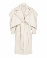 FW-015W | OFF-WHITE CAPE COAT - Image 3