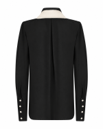 FW-018 | CONTRAST-COLLAR SHIRT WITH PUFF SLEEVES - Image 14