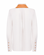 FW-018 | CONTRAST-COLLAR SHIRT WITH PUFF SLEEVES - Image 20