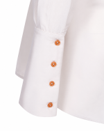 FW-018 | CONTRAST-COLLAR SHIRT WITH PUFF SLEEVES - Image 19