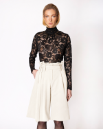 FW-019 | HIGH-WAISTED TAILORED BERMUDA SHORTS - Image 7