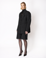FW-020B | BLACK BLAZER WITH MULTIPLE POCKETS