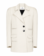 FW-020W | OFF-WHITE BLAZER WITH PRONOUNCED SHOULDERS - Image 2