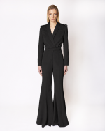 FW-031 | TAILORED BODY BLAZER WITH STRUCTURED SHOULDERS AND SHOULDER TABS - Image 14