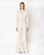 FW-031 | TAILORED BODY BLAZER WITH STRUCTURED SHOULDERS AND SHOULDER TABS - Image 10