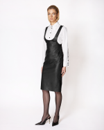 FW-025 | ECO-LEATHER MIDI DRESS - Image 4