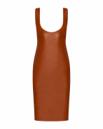 FW-025 | ECO-LEATHER MIDI DRESS - Image 11