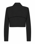 FW-029 | CROPPED STRUCTURED BLAZER WITH STATEMENT POINTED LAPELS & DOUBLE-BUTTON CLOSURE - Image 15