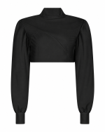 FW-038 | ASYMMETRIC CROPPED BLOUSE WITH WRAP-BACK DETAIL - Image 12