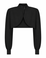 FW-038 | ASYMMETRIC CROPPED BLOUSE WITH WRAP-BACK DETAIL - Image 13
