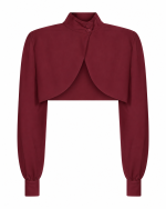 FW-038 | ASYMMETRIC CROPPED BLOUSE WITH WRAP-BACK DETAIL - Image 9
