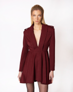 FW-039 | STRUCTURED TAILORED MINI DRESS - Image 4