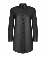FW-047 | ECO-LEATHER BELTED SHIRT - Image 11