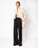 FW-048 | ECO-LEATHER WIDE-LEG TROUSERS - Image 8