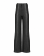 FW-048 | ECO-LEATHER WIDE-LEG TROUSERS - Image 9