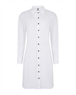 FW-053W | OVERSIZED WHITE POPLIN SHIRT DRESS - Image 2