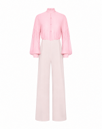 FW-061 | WIDE-LEG JUMPSUIT WITH SHEER SLEEVES - Image 8