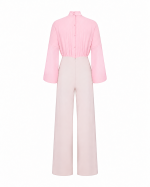 FW-061 | WIDE-LEG JUMPSUIT WITH SHEER SLEEVES - Image 9