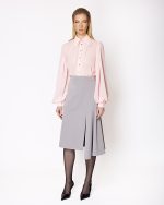 FW-062 | ASYMMETRIC MIDI SKIRT WITH LAYERED PANELS - Image 7