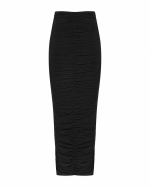 FW-065B | LONG FITTED RUCHED SKIRT - Image 2