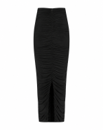FW-065B | LONG FITTED RUCHED SKIRT - Image 3
