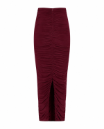 FW-065BR | LONG FITTED RUCHED SKIRT - Image 3