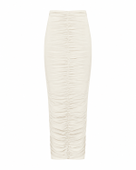 FW-065W | LONG FITTED RUCHED SKIRT - Image 2