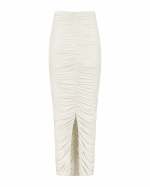 FW-065W | LONG FITTED RUCHED SKIRT - Image 3