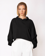 FW-066 | CROPPED TOP WITH OVERSIZED COLLAR AND VOLUMINOUS SLEEVES - Image 7