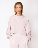 FW-066 | CROPPED TOP WITH OVERSIZED COLLAR AND VOLUMINOUS SLEEVES - Image 4