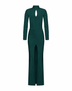FW-067G | LONG FITTED STRETCH JERSEY DRESS WITH OPEN BACK - Image 3