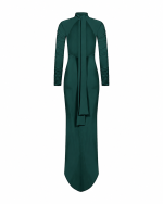 FW-067G | LONG FITTED STRETCH JERSEY DRESS WITH OPEN BACK - Image 4