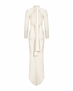FW-067W | LONG FITTED STRETCH JERSEY DRESS WITH OPEN BACK - Image 4