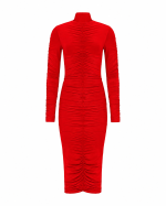 FW-068R | MIDI RUCHED DRESS - Image 2