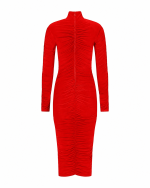 FW-068R | MIDI RUCHED DRESS - Image 3
