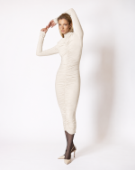 FW-068W | MIDI RUCHED DRESS